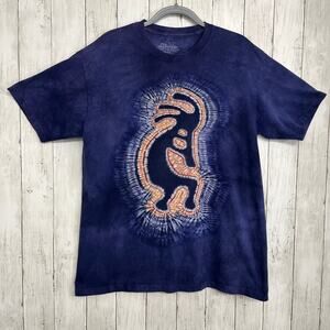 The Mountain Koko Hand Tie Dye Classic Short Sleeve Cotton T-Shirt Large